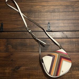 Tory Burch Mini Crossbody with Chevron Stripe Pattern